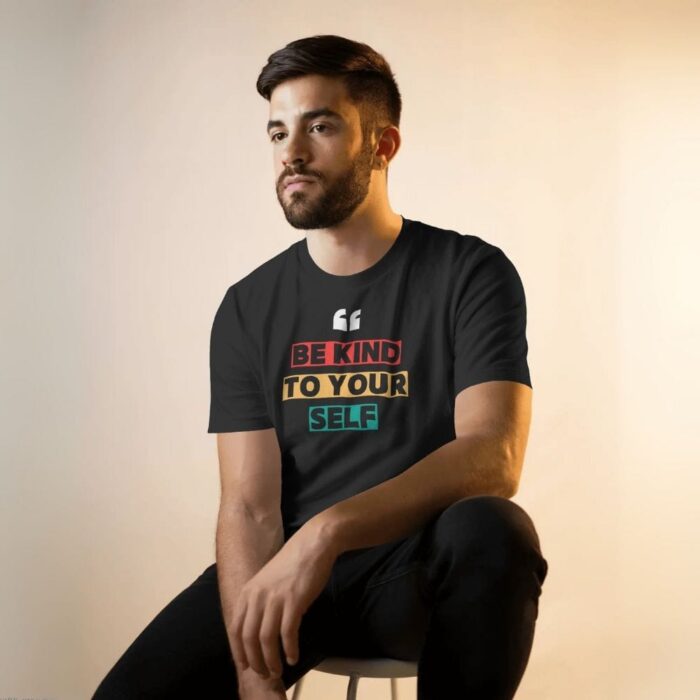 Be Kind To Your Self Man Mockup Model