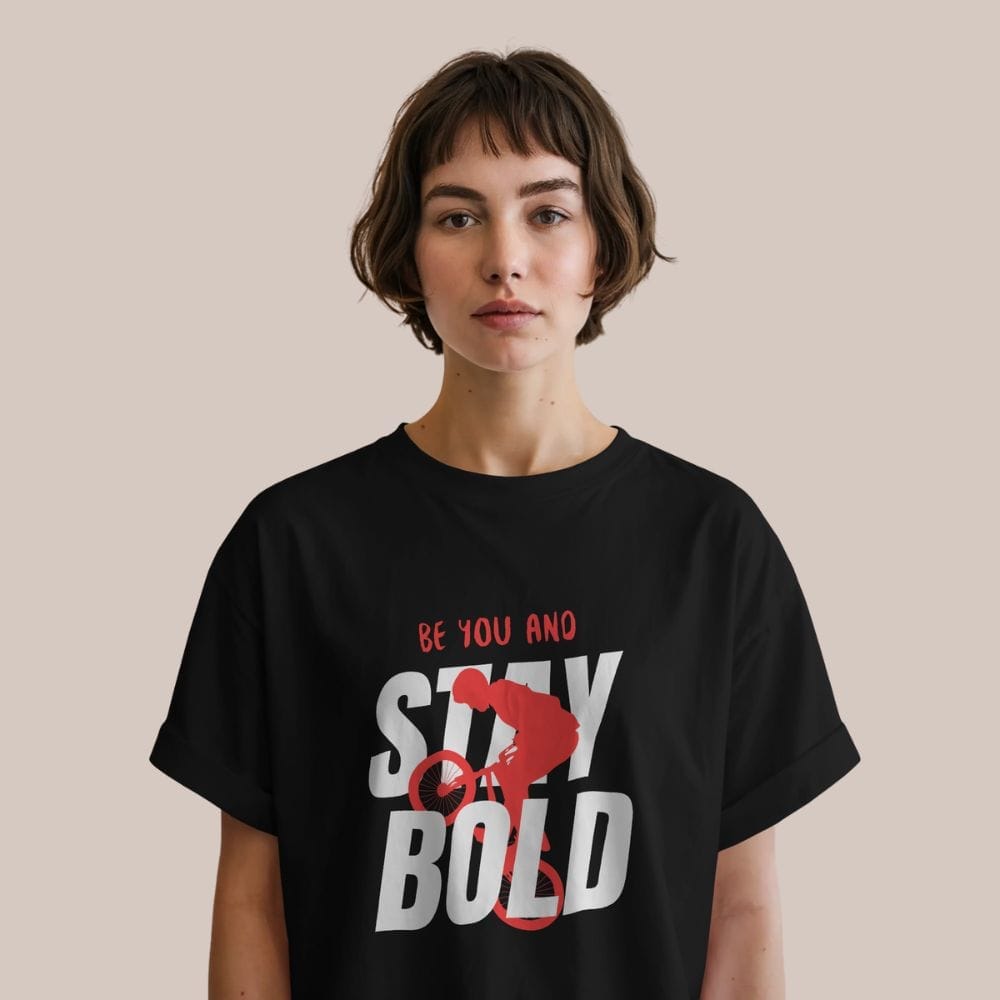 Be You And Stay Bold Woman Model Mockup