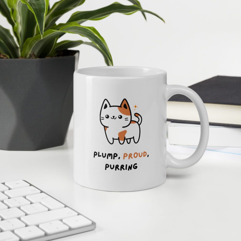 Plump, Proud, Purring – Cat Lover Mug