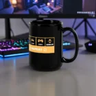 Eat Sleep Game Level Up Repeat 15oz Gaming Mug Front View