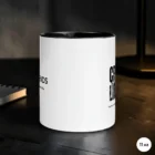 Crush Beyond Limits – Black Accent Motivational Mug 11 oz Side View