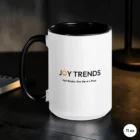 Crush Beyond Limits – Black Accent Motivational Mug 15 oz Back View