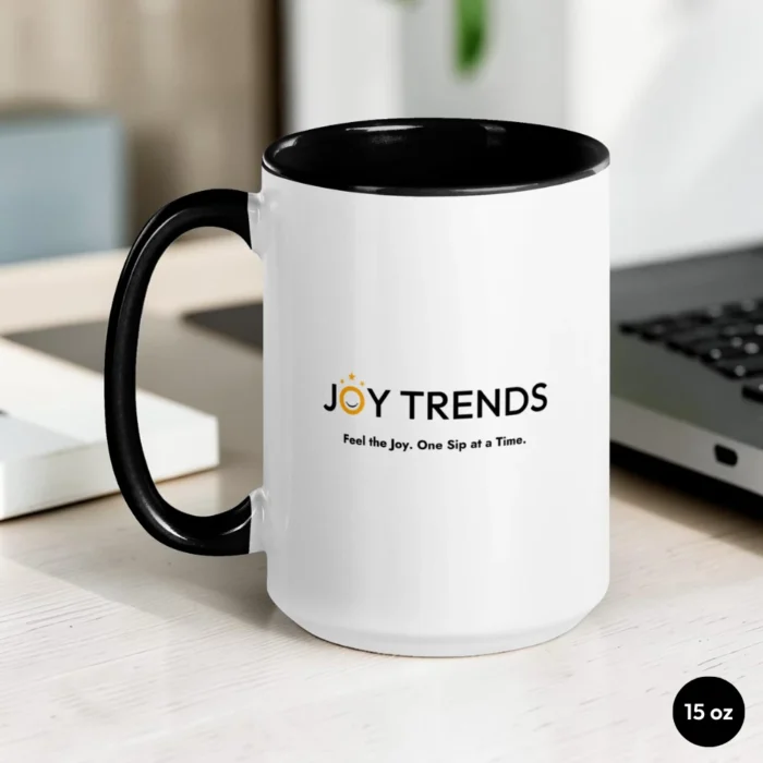 Discipline Over Motivation 15 oz Black Mug Back View