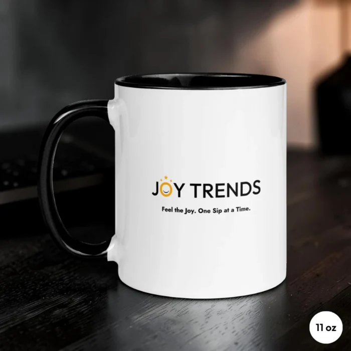 Progress Over Perfection 11 oz Black Coffee Mug Back View